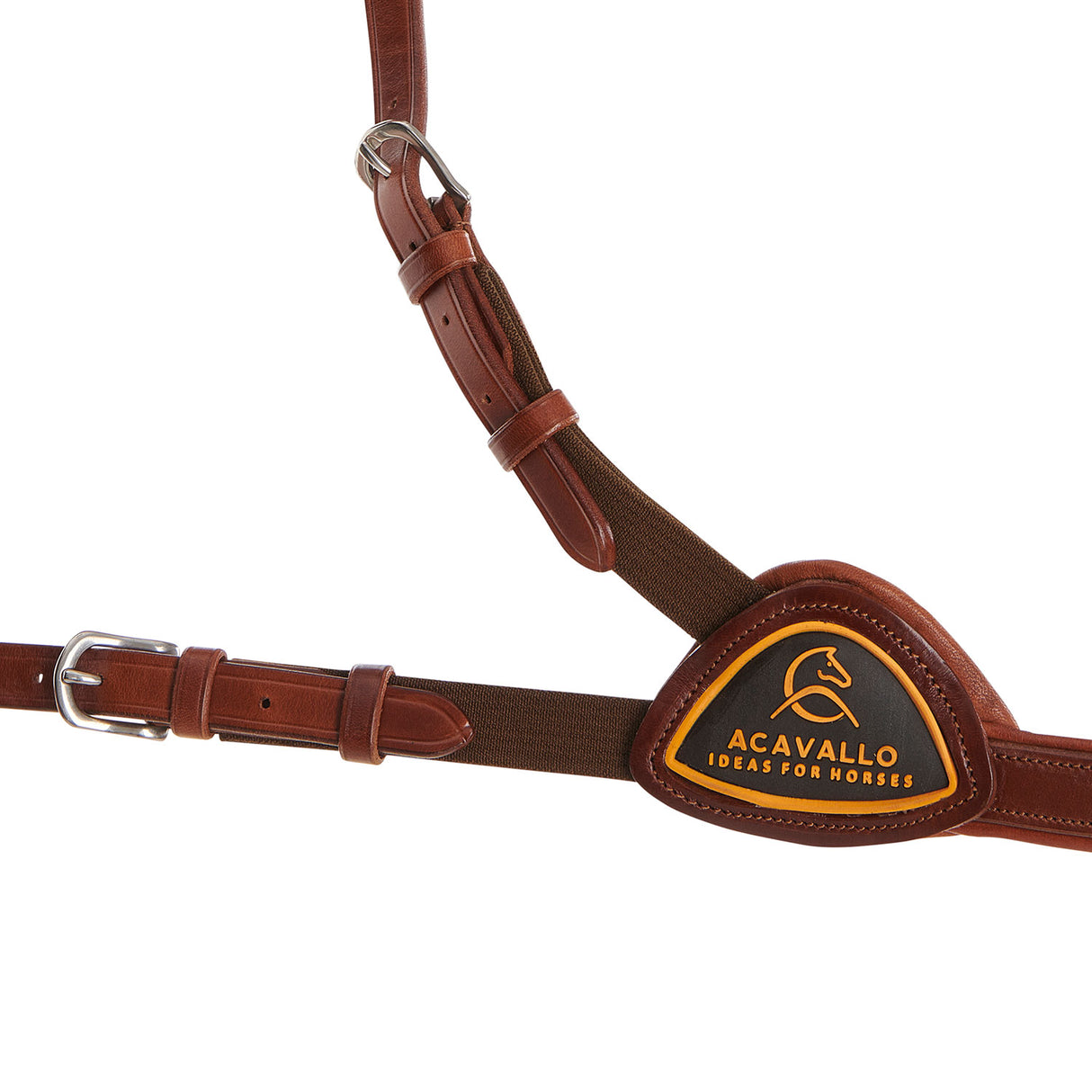 Acavallo Five-Point Breastplate Calfskin #colour_cognac