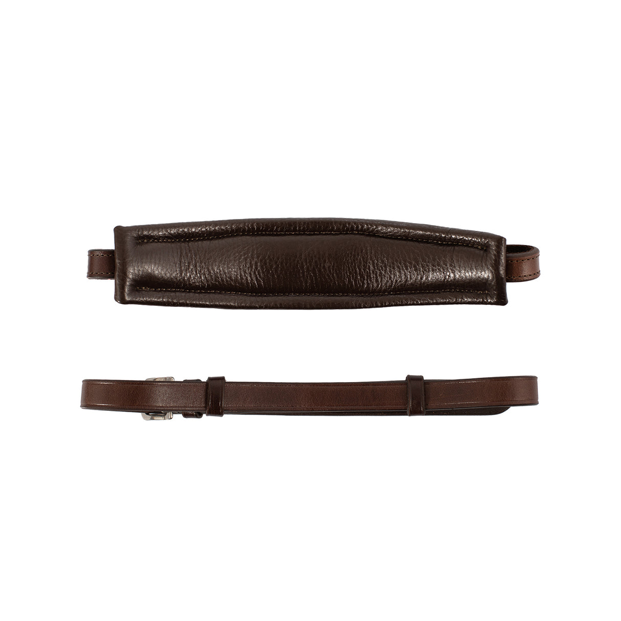 Acavallo Hackamore Noseband Calfskin #colour_brown