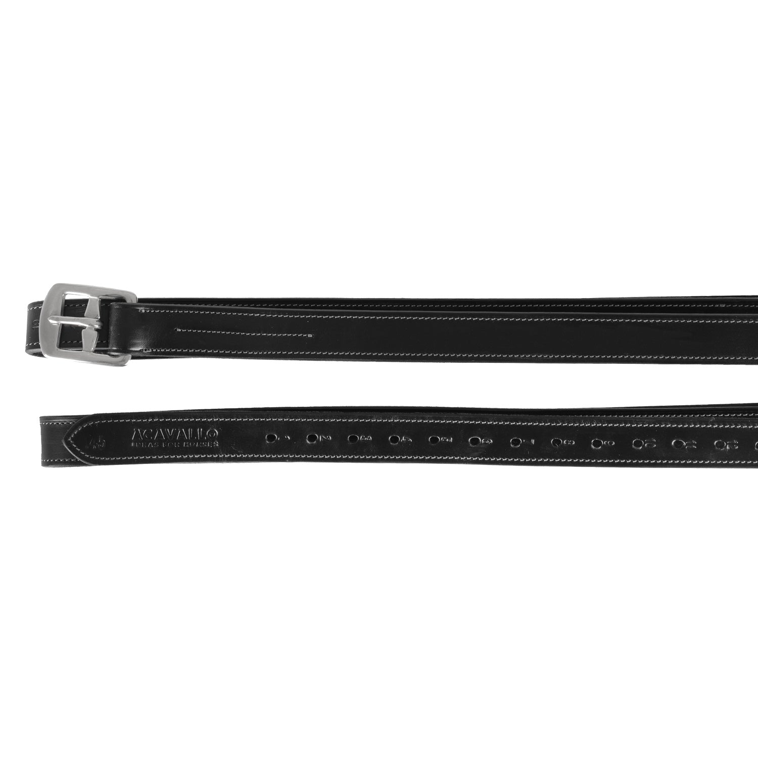 Acavallo Classic Stirrup Leathers #colour_black