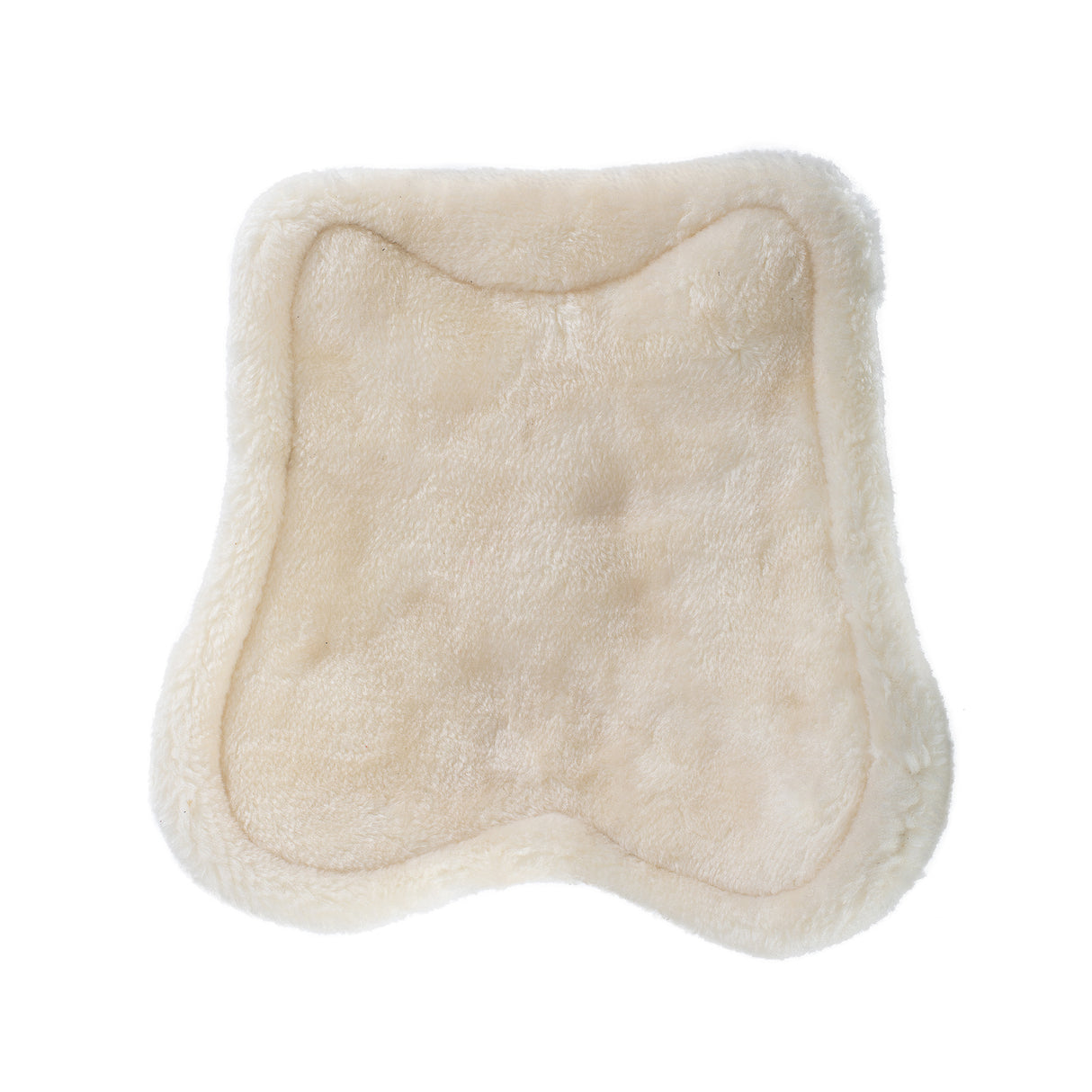 Acavallo Jumping Tendon Boots Faux Sheepskin & Hook-And-Loop Closure #colour_white