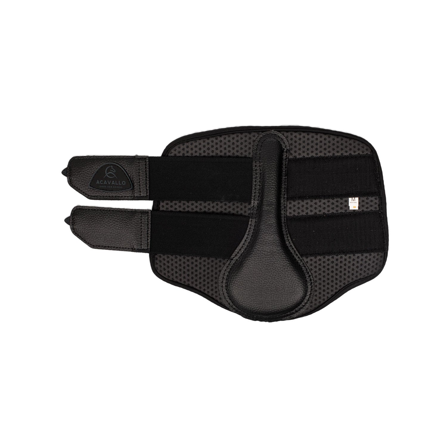 Acavallo Front Brushing Boots Perforated Neoprene #colour_black