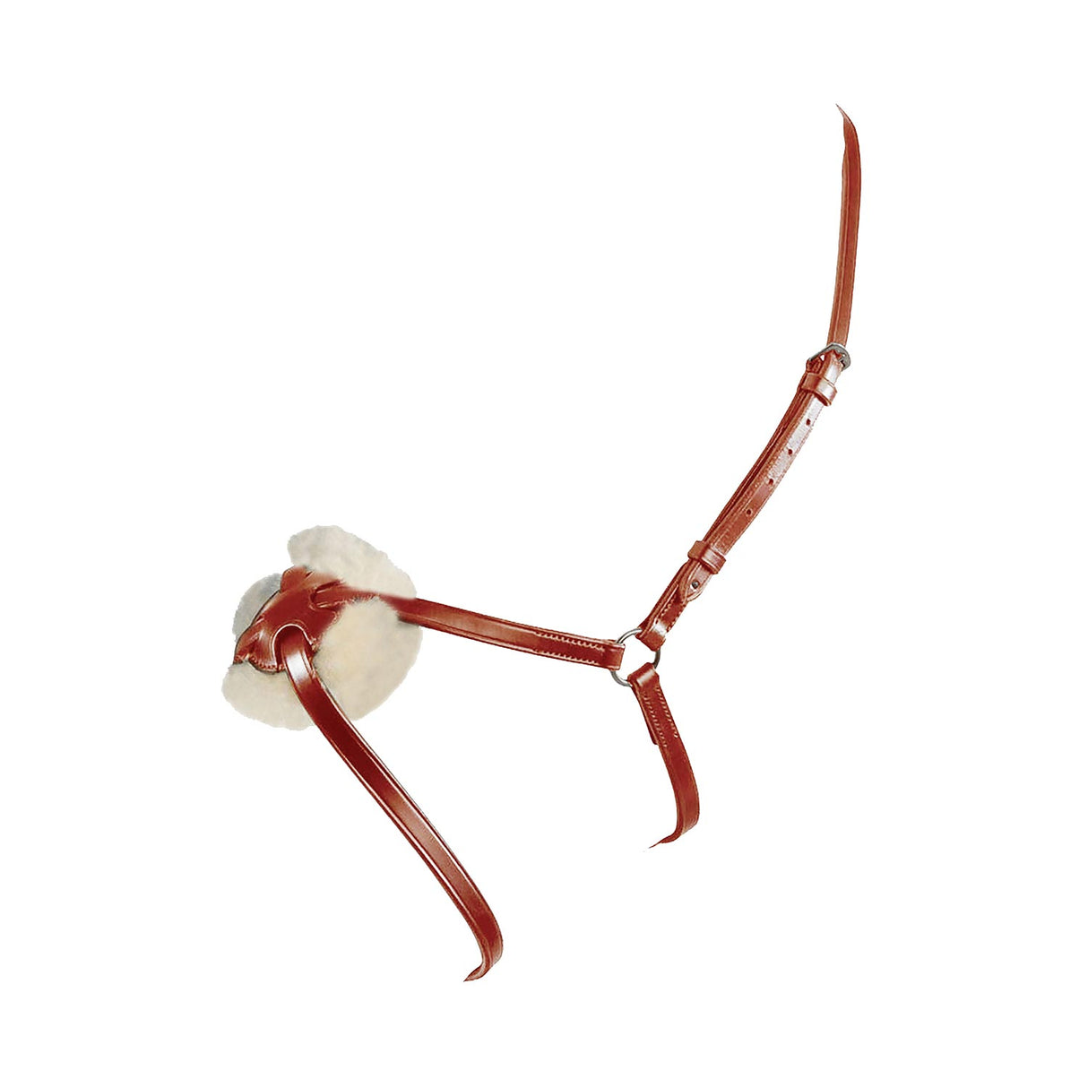 Equestro Leather Figure Eight Noseband Bridle #colour_cognac