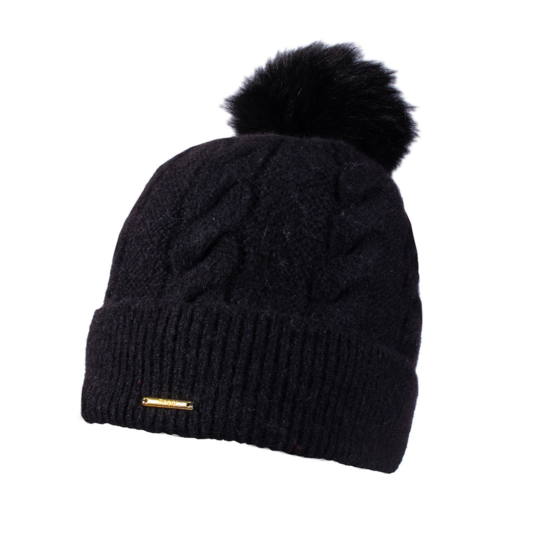 Toggi Bexley Knitted Hat #colour_black