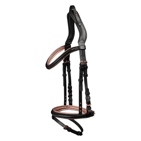 Waldhausen Icelandic Bridle Rose #colour_black-rose-gold