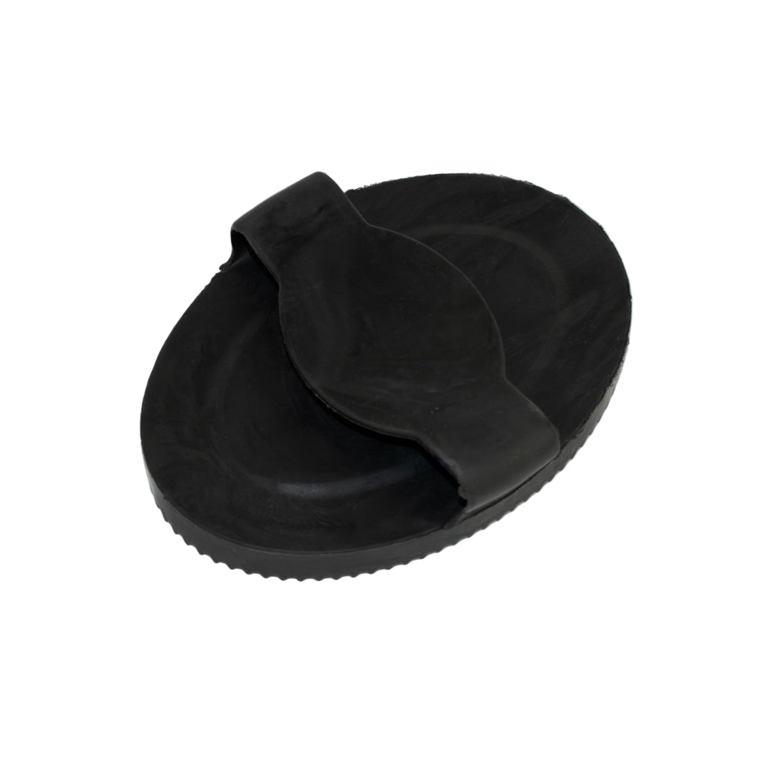 GS Equestrian & Country Round Rubber Curry Comb #colour_black