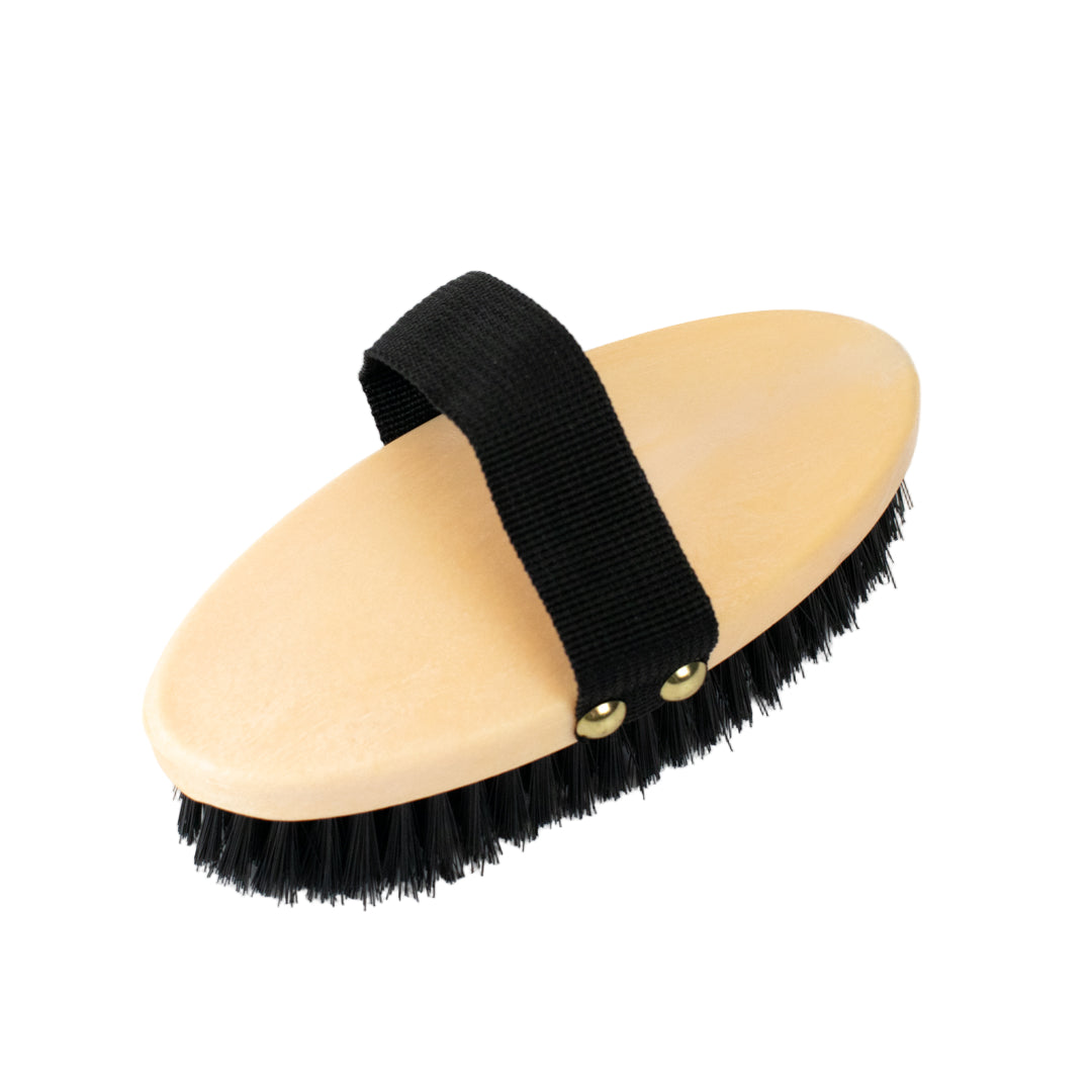 GS Equestrian & Country Plastic Body Brush #colour_black