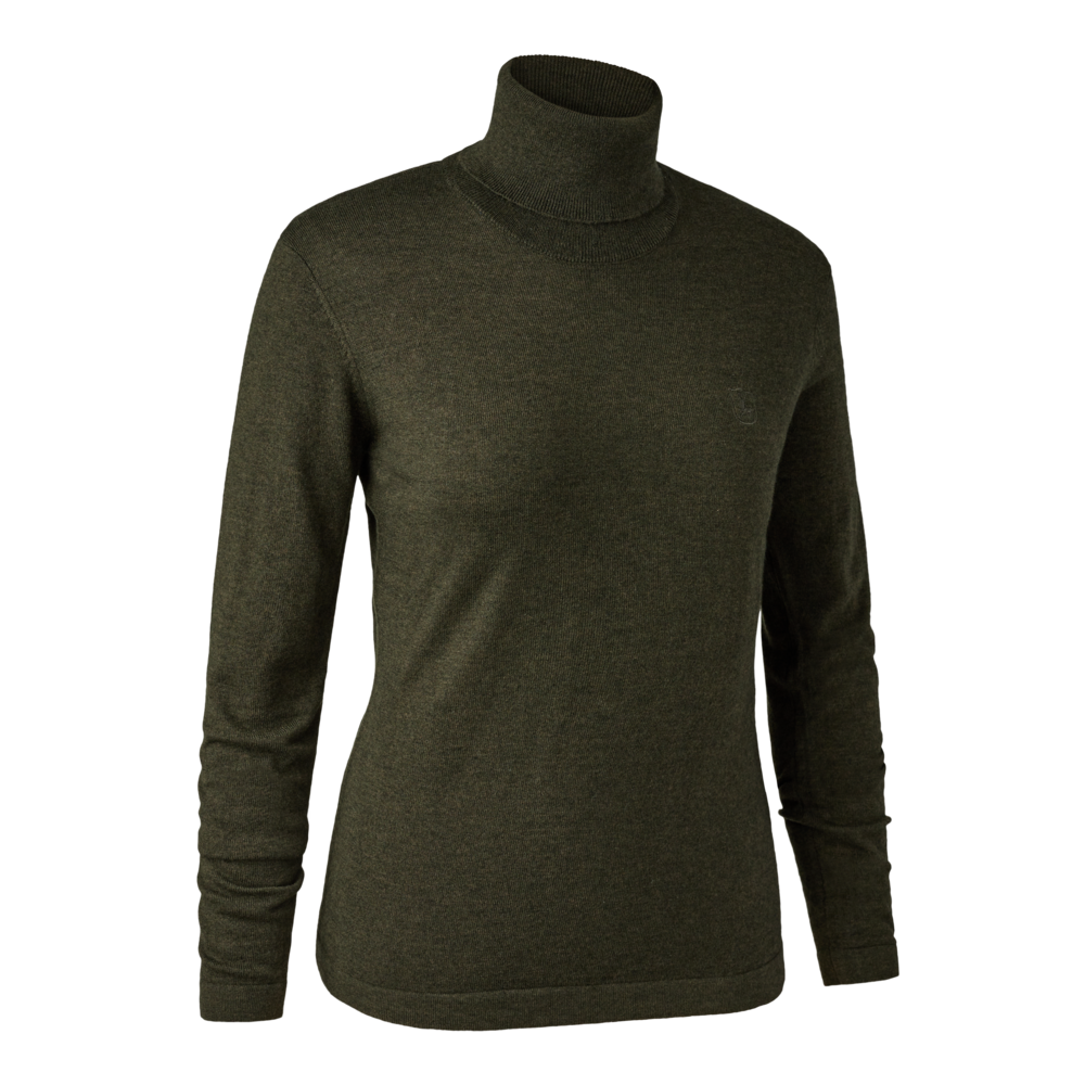Deerhunter Women's Darlington Roll Neck #colour_green-melange