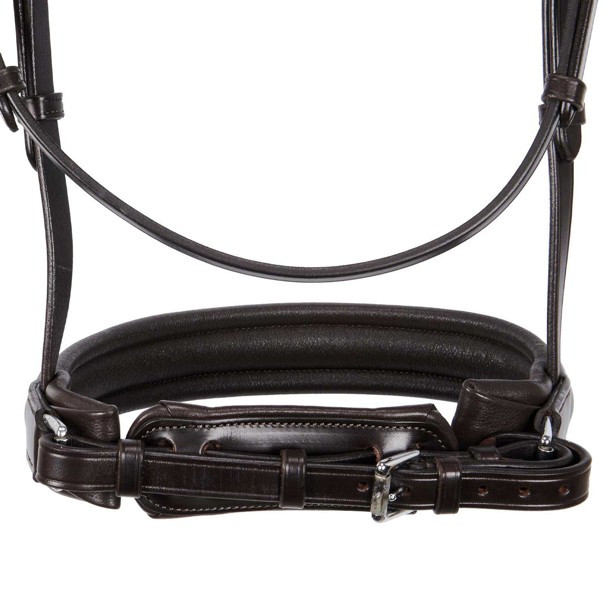 Equestro Leather Dressage Bridle Without Reins #colour_brown