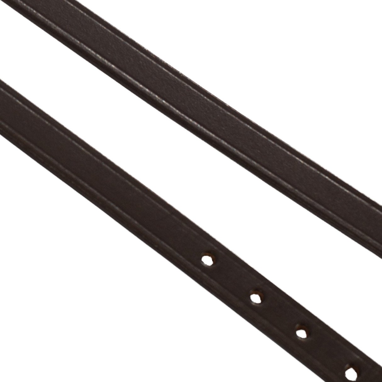 Equestro Spur Straps In Leather And Rose Gold Buckle #colour_brown