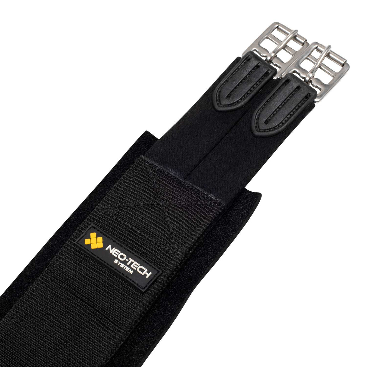 Equestro Neoprene Soft Touch Jumping Girth #colour_black