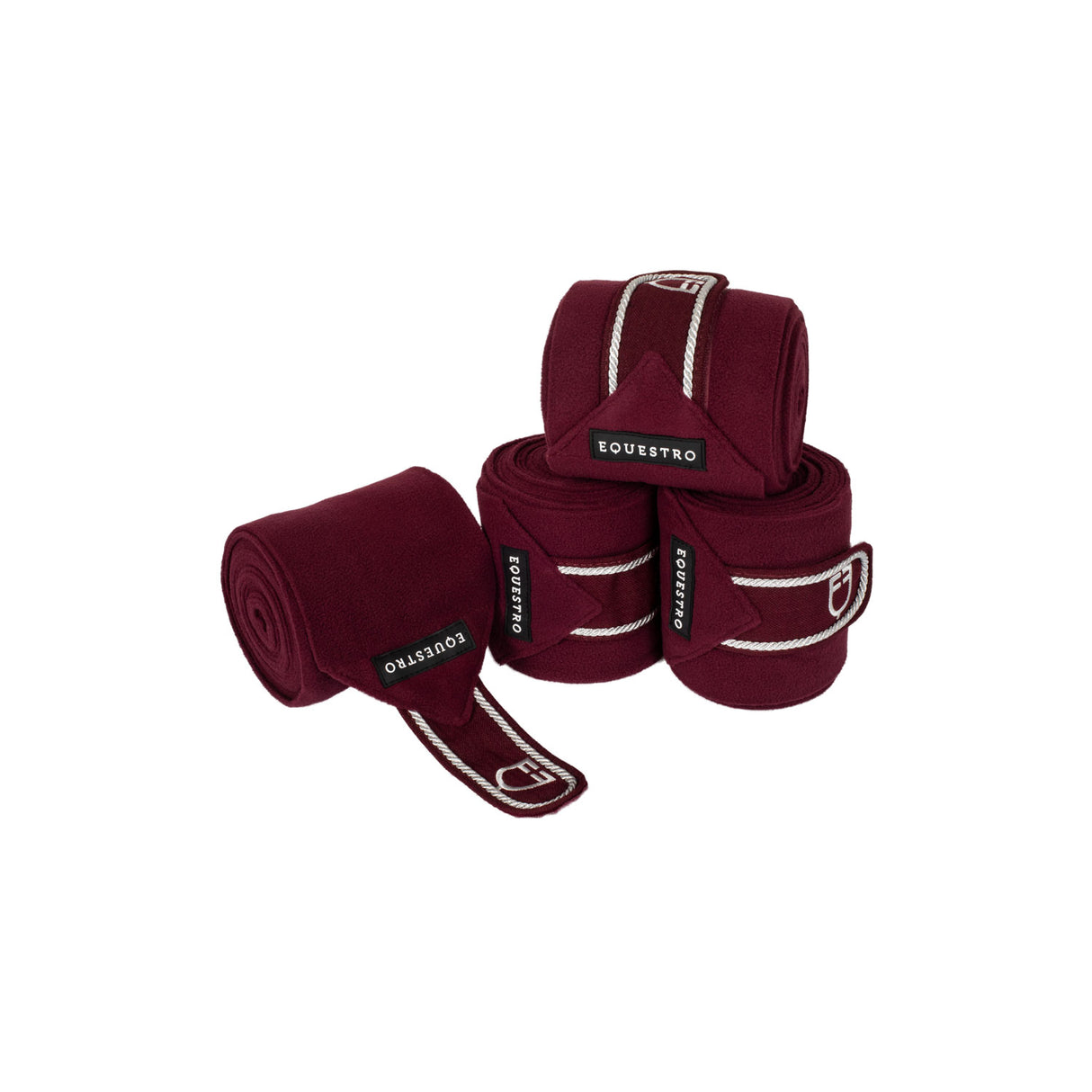 Equestro Fleece Pony Bandages With Embroidered Logo