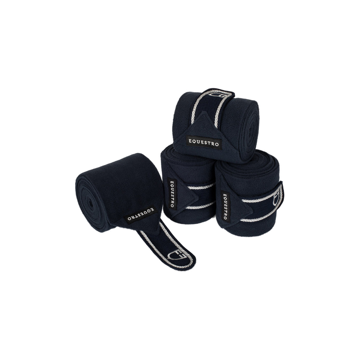 Equestro Fleece Pony Bandages With Embroidered Logo
