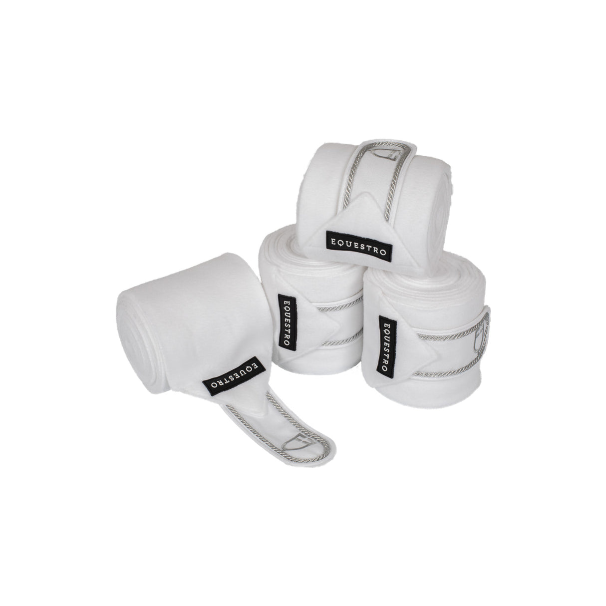 Equestro Fleece Pony Bandages With Embroidered Logo