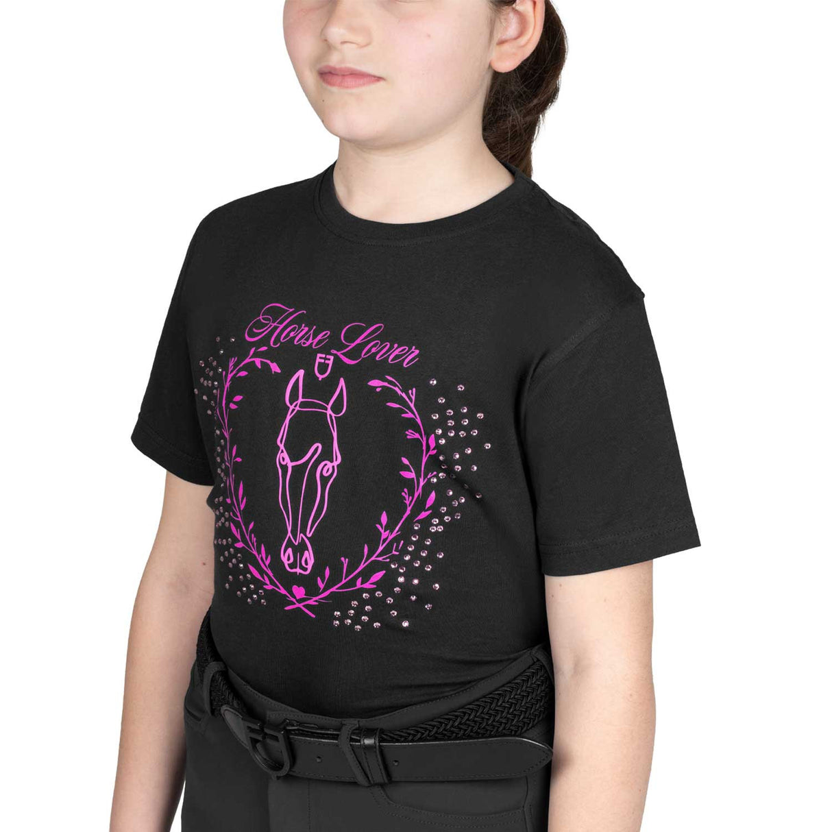 Girls' Horse Lover cotton T-shirt