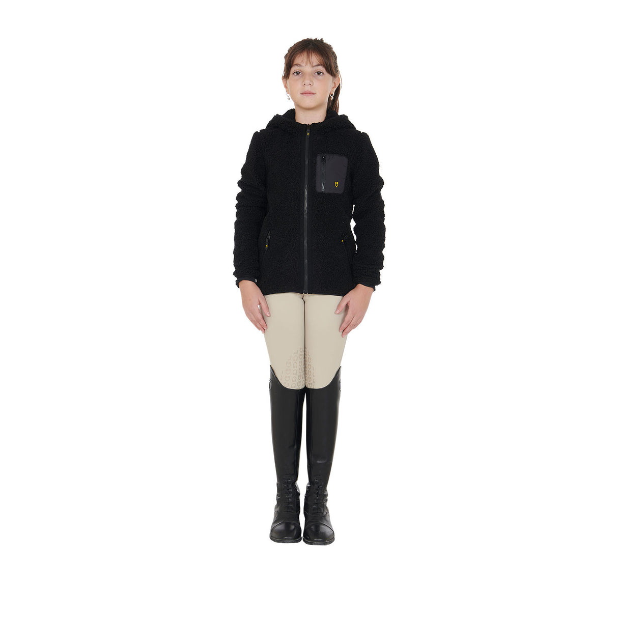 Kids' fleece sweatshirt with front zip