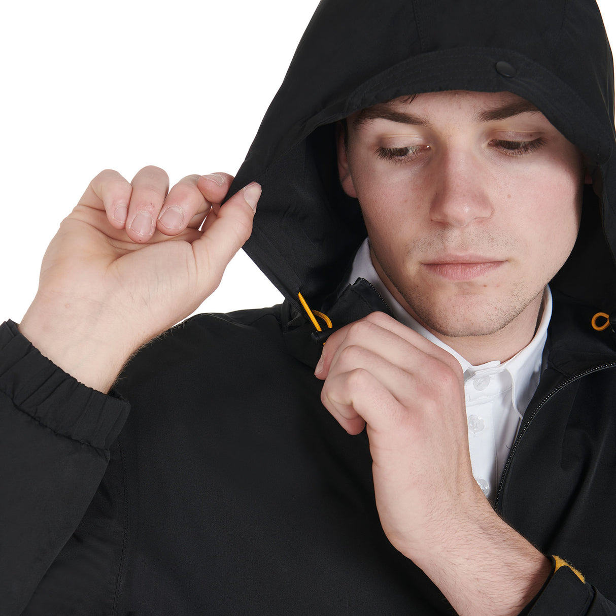 Equestro Men's Three-Layer Technical Raincoat #colour_black