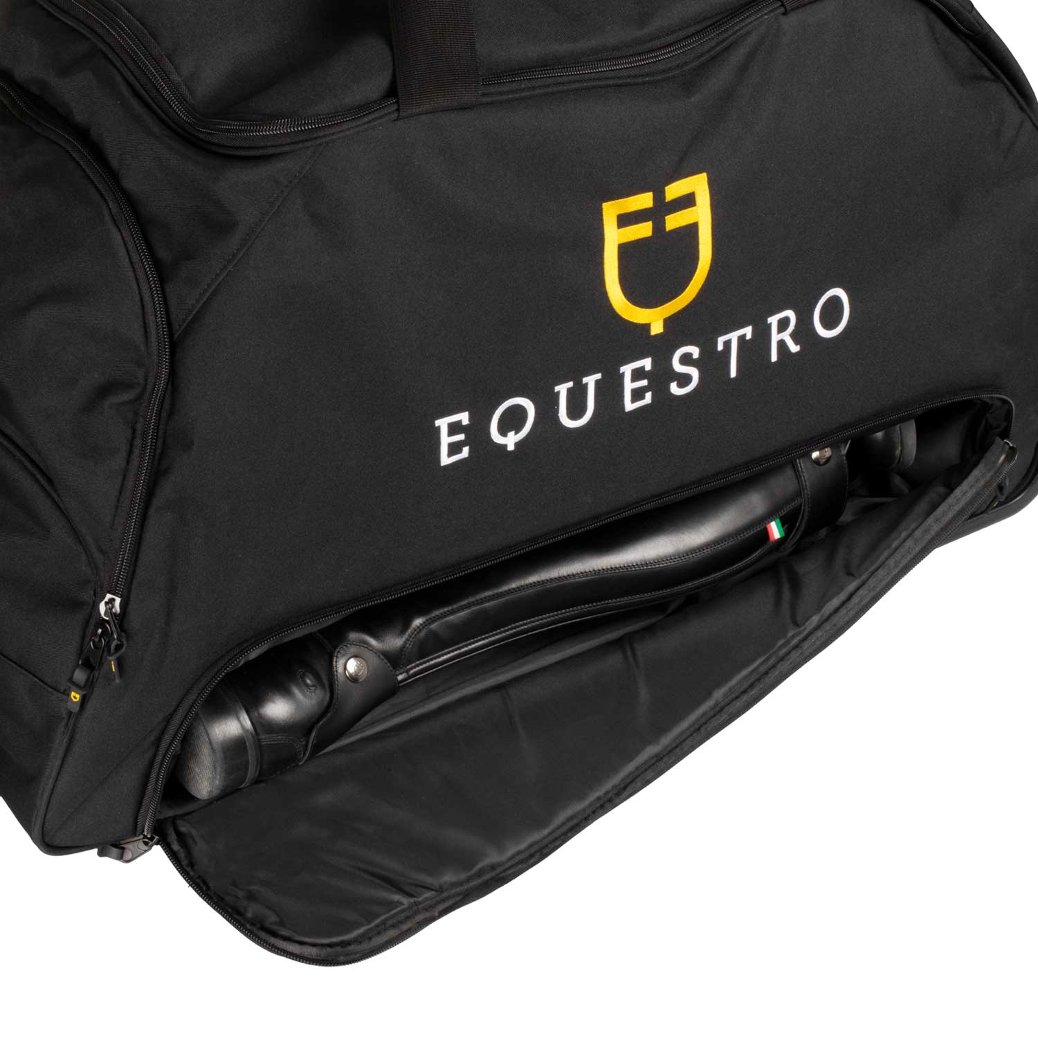 Equestro Trolley Bag Embroidered Logo #colour_black