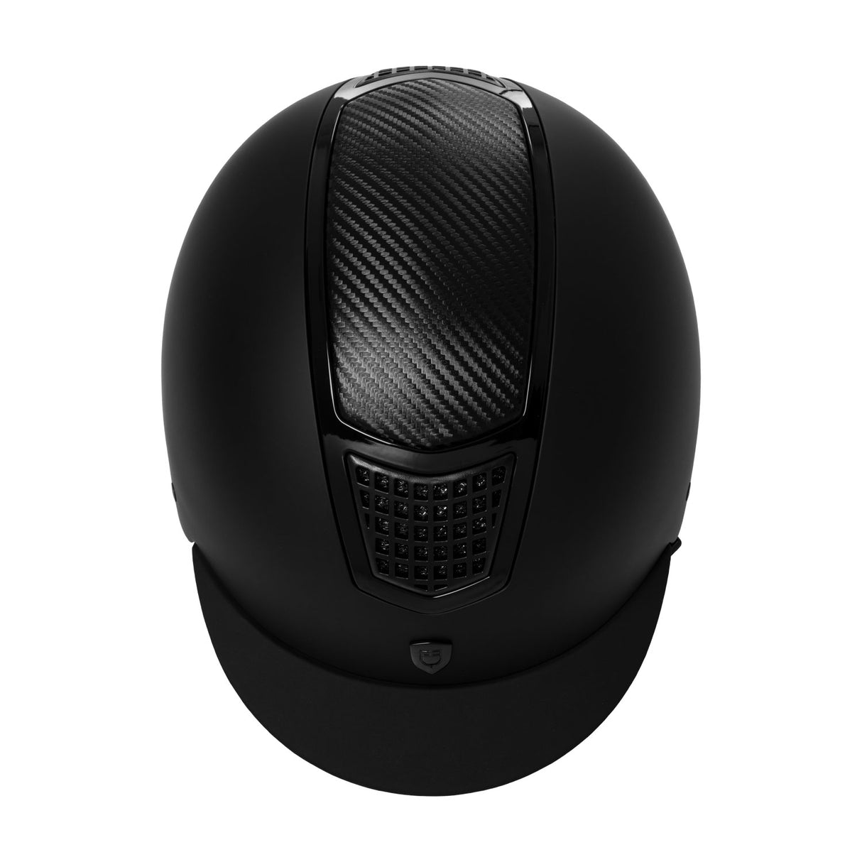 Equestro Unisex Helmet Carbon Insert And Shiny Frame Homologation En 1384-2023 #colour_black