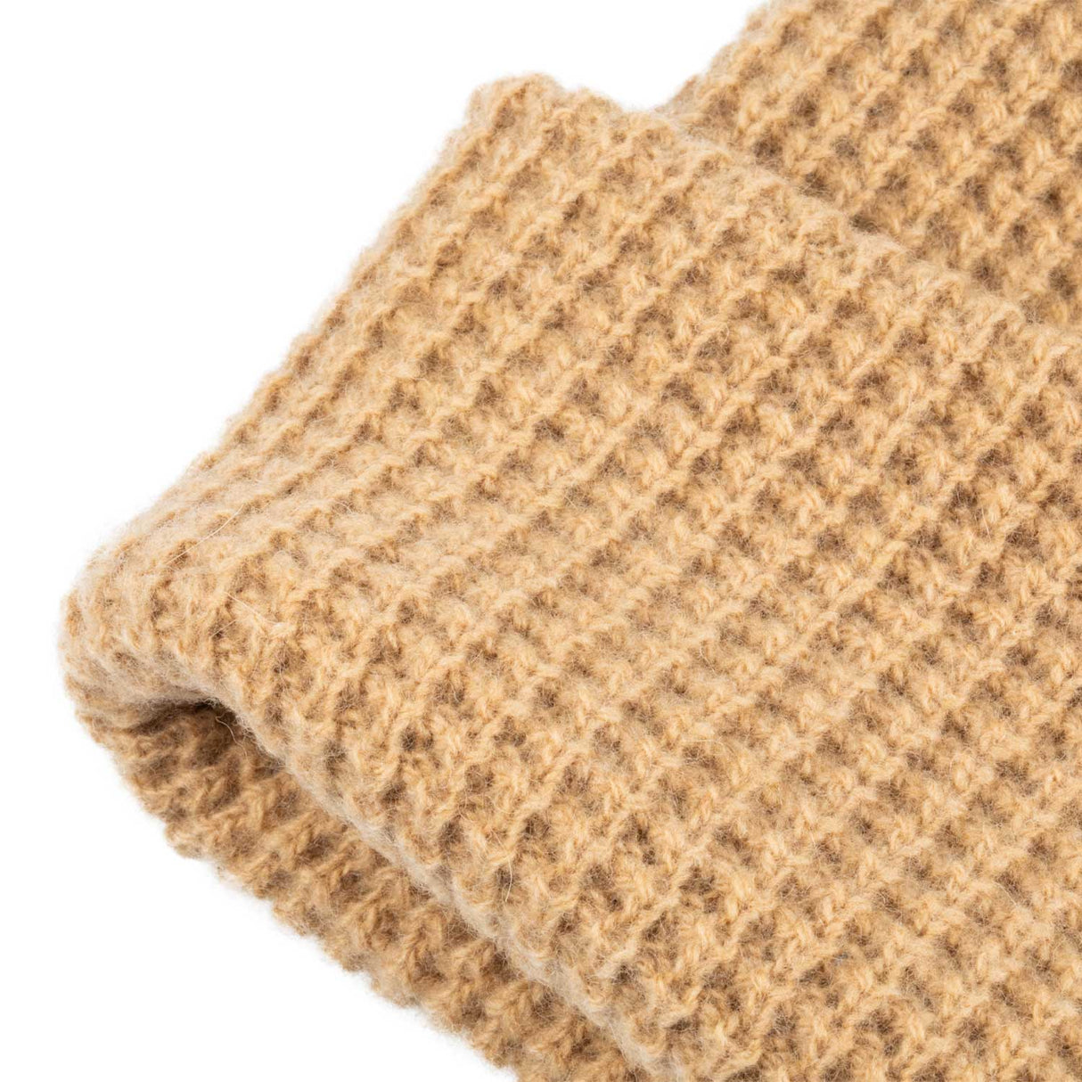 Equestro Unisex Ribbed Wool Beanie With Logo #colour_beige