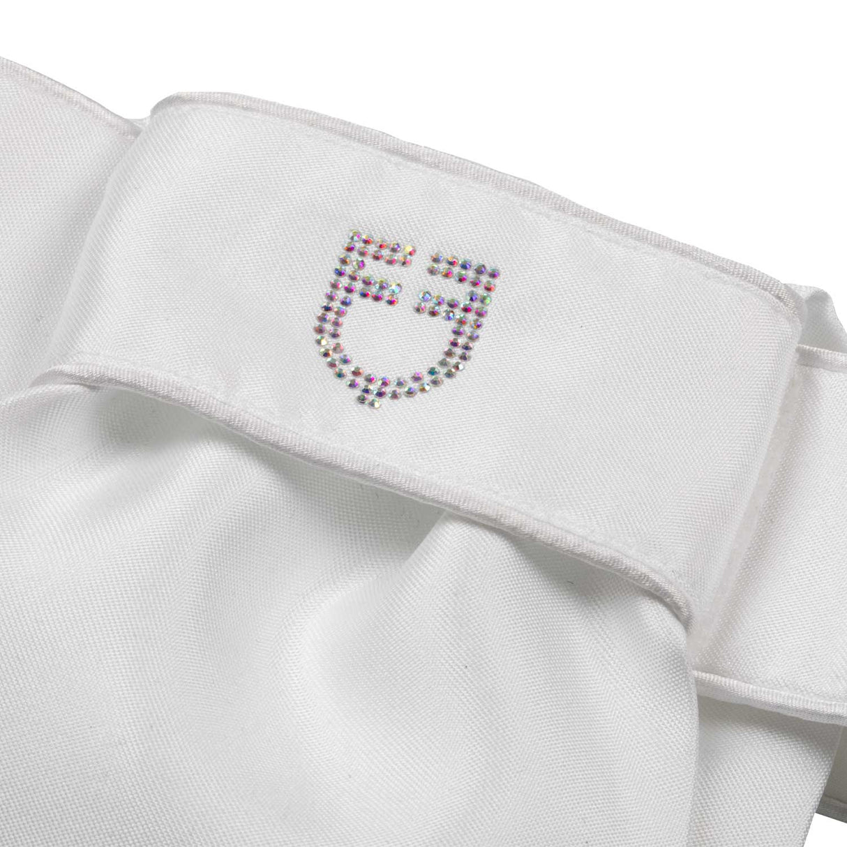 Equestro Dressage Plastron Rhinestone Logo