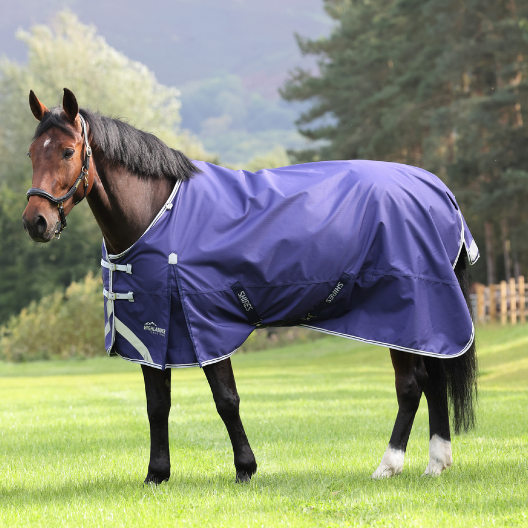 Shires Highlander Original Lite Turnout Rug #colour_navy