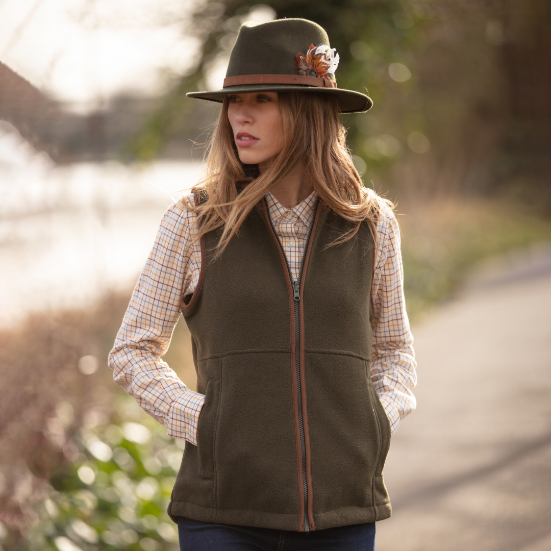 Alan Paine Aylsham Ladies Fleece Gilet #colour_green