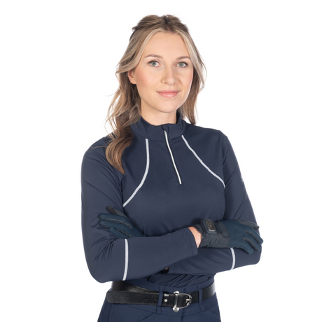 HKM Long Sleeve Functional Shirt -Aruba- #colour_deep-blue