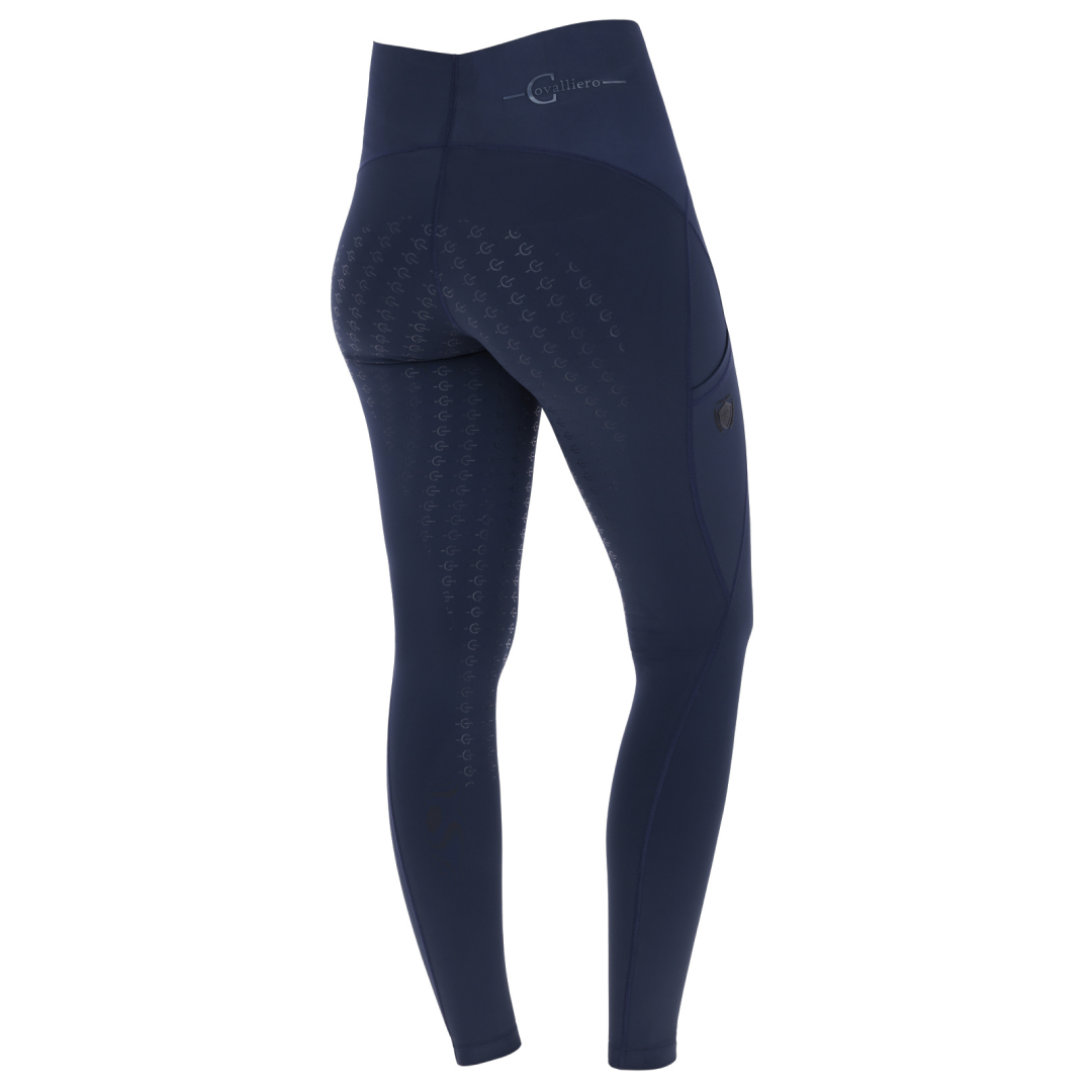 Covalliero Ladies Riding Tights #colour_dark-navy