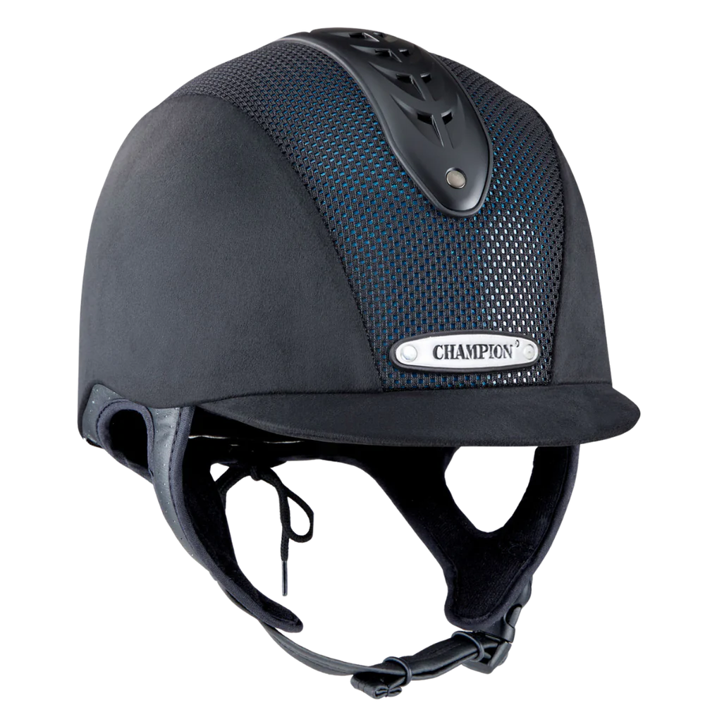 Champion Revolve X-Air Nova Peaked Helmet #colour_black-teal