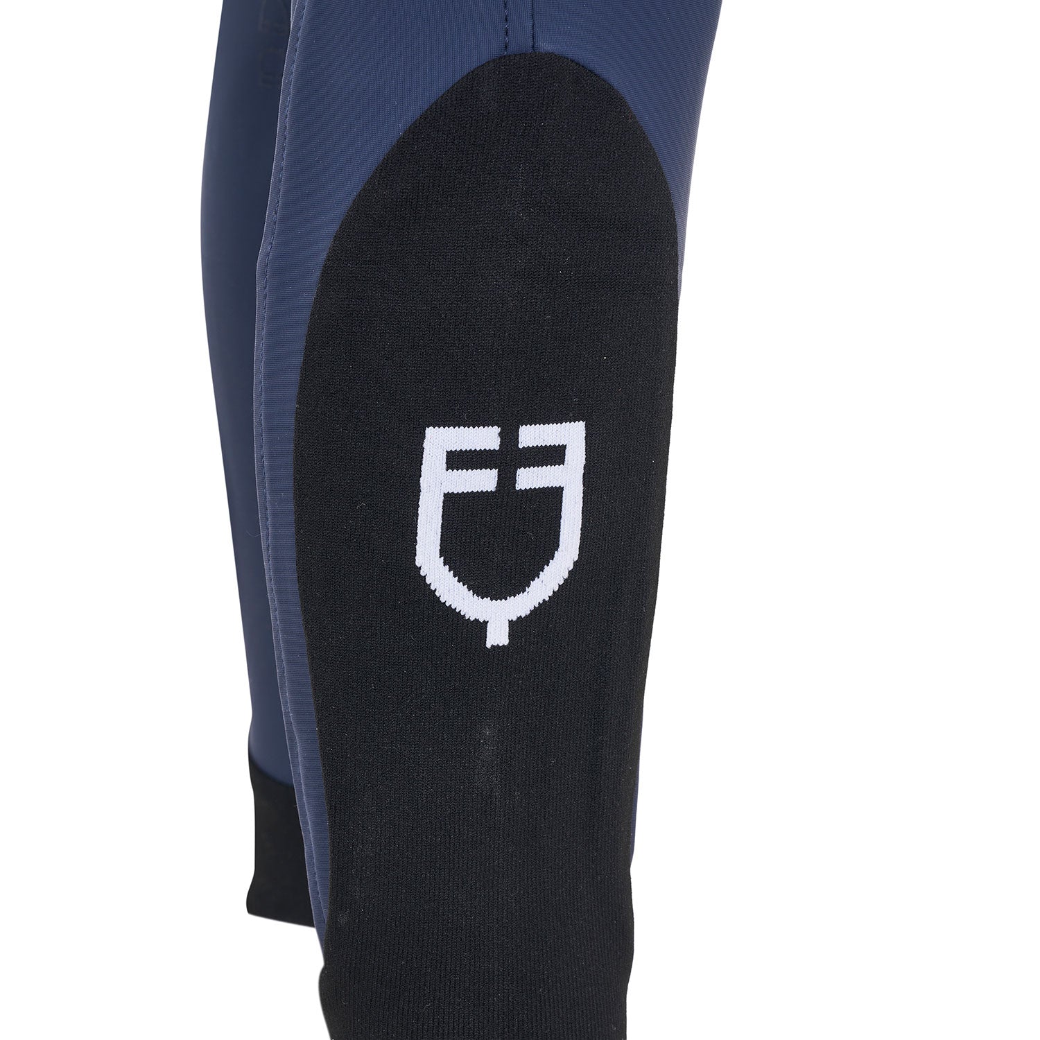 Equestro Kids' Unisex Knee Grip Breeches Equestro X Fise #colour_blue