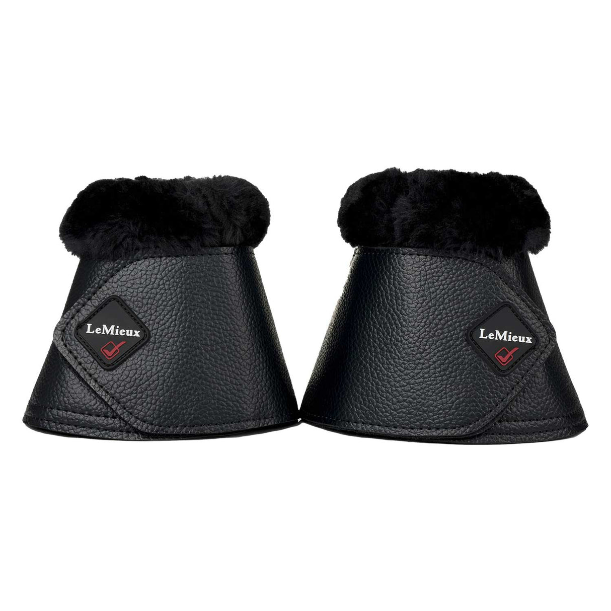 LeMieux Fleece Wrapround Over Reach Boots Black