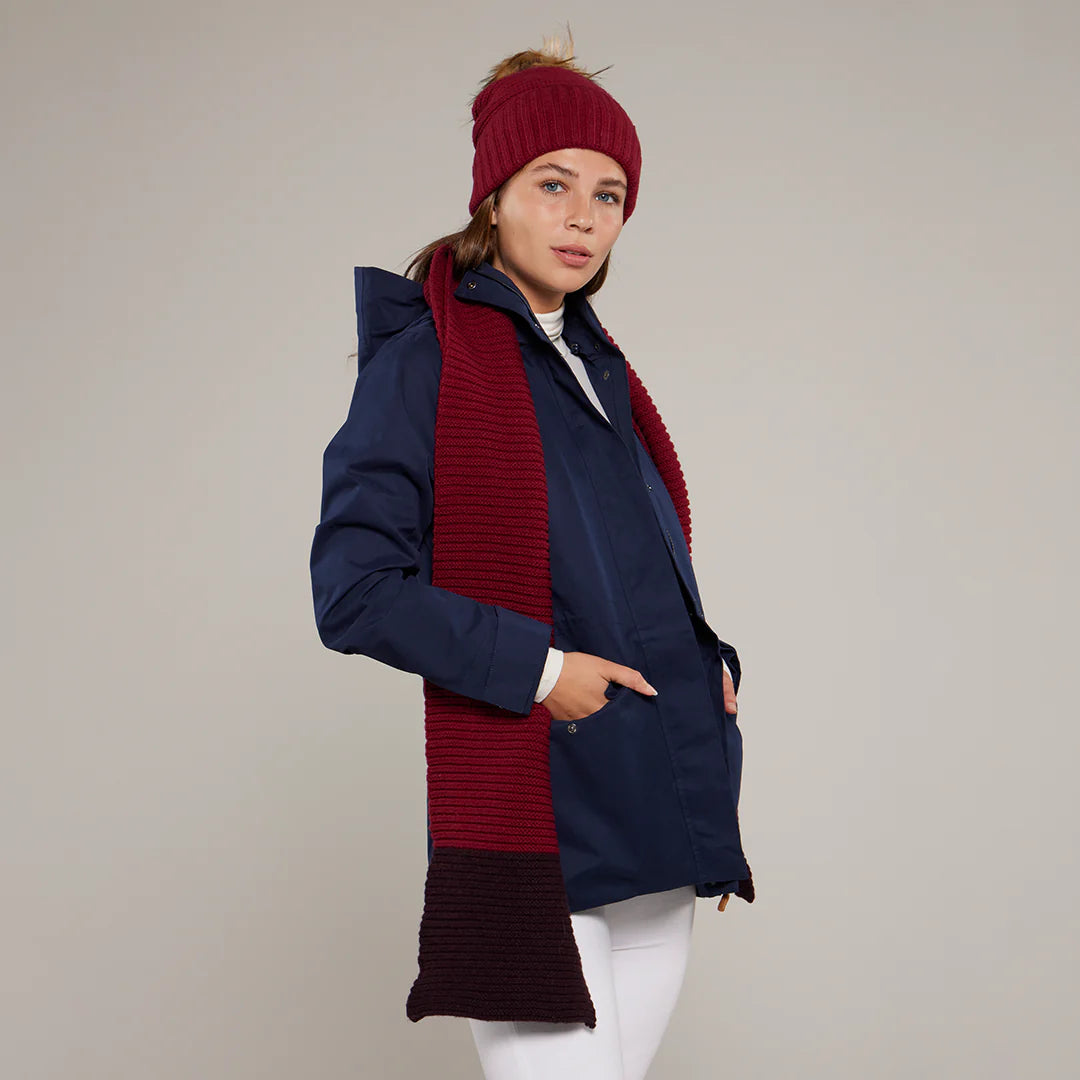 Toggi Thornton Knitted Bobble Hat #colour_pomegranate