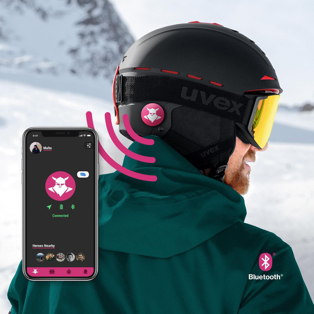 Uvex Tocsen Button #colour_pink