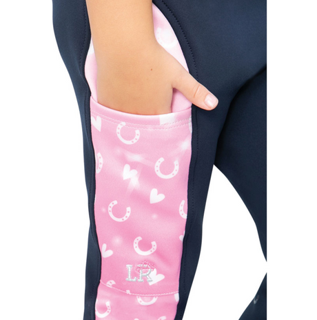 Little Rider Pony Fantasy Riding Tights #colour_navy-pink