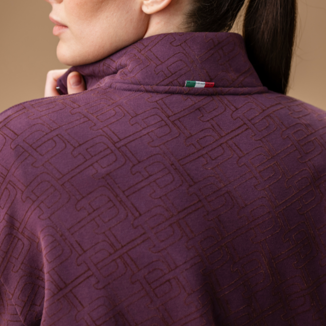 Alessandro Albanese Gabriella Half Zip Sweatshirt #colour_primatova