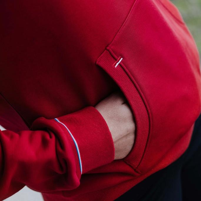 Equitheme Ladies Britney Hooded Sweater #colour_cherry