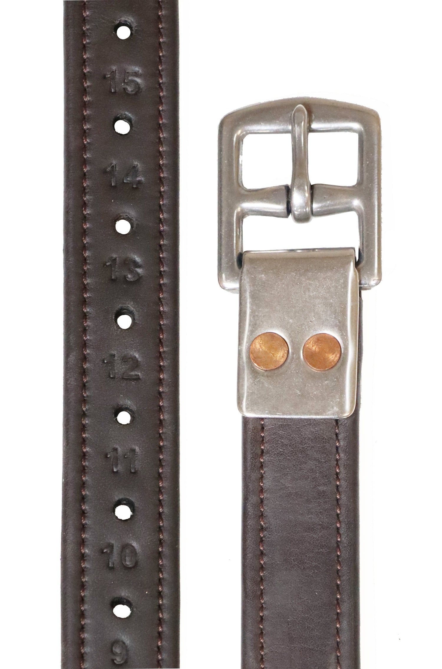 Henry James Calfskin Stirrup Leathers #colour_havana-brown
