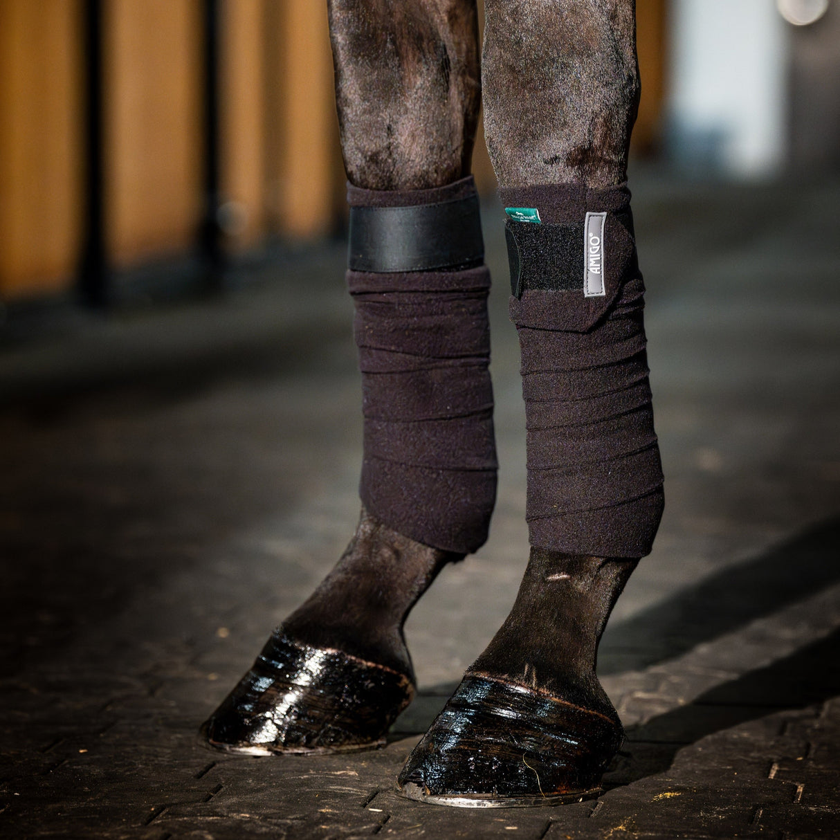 Horseware Ireland Amigo Fleece Bandages #colour_black