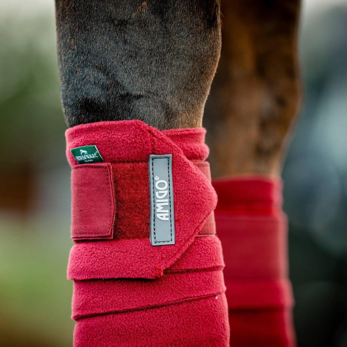 Horseware Ireland Amigo Fleece Bandages #colour_mulberry