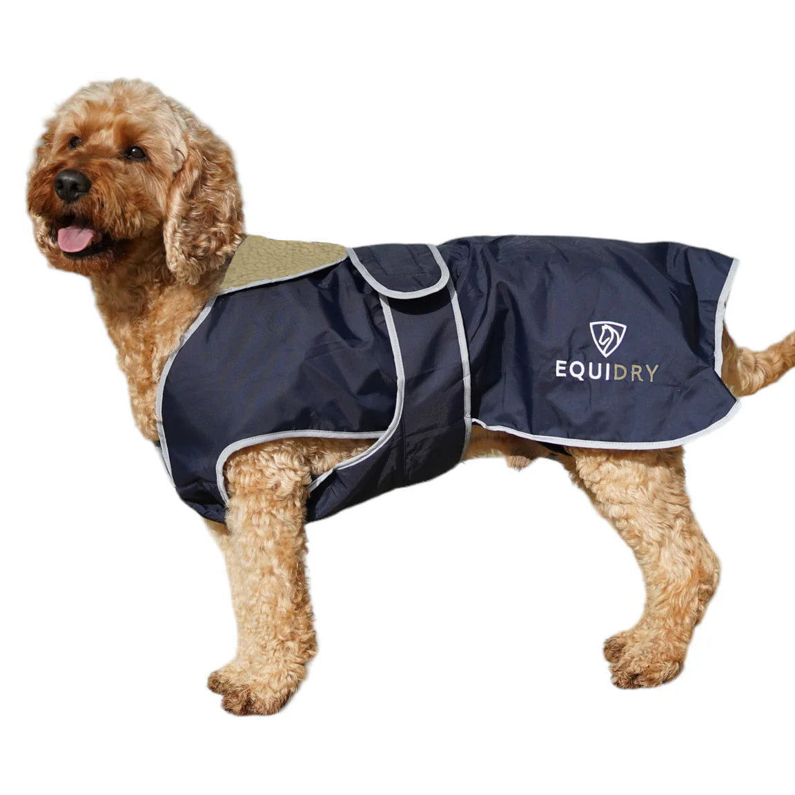 EQUIDRY Dog Coat #colour_navy-cream