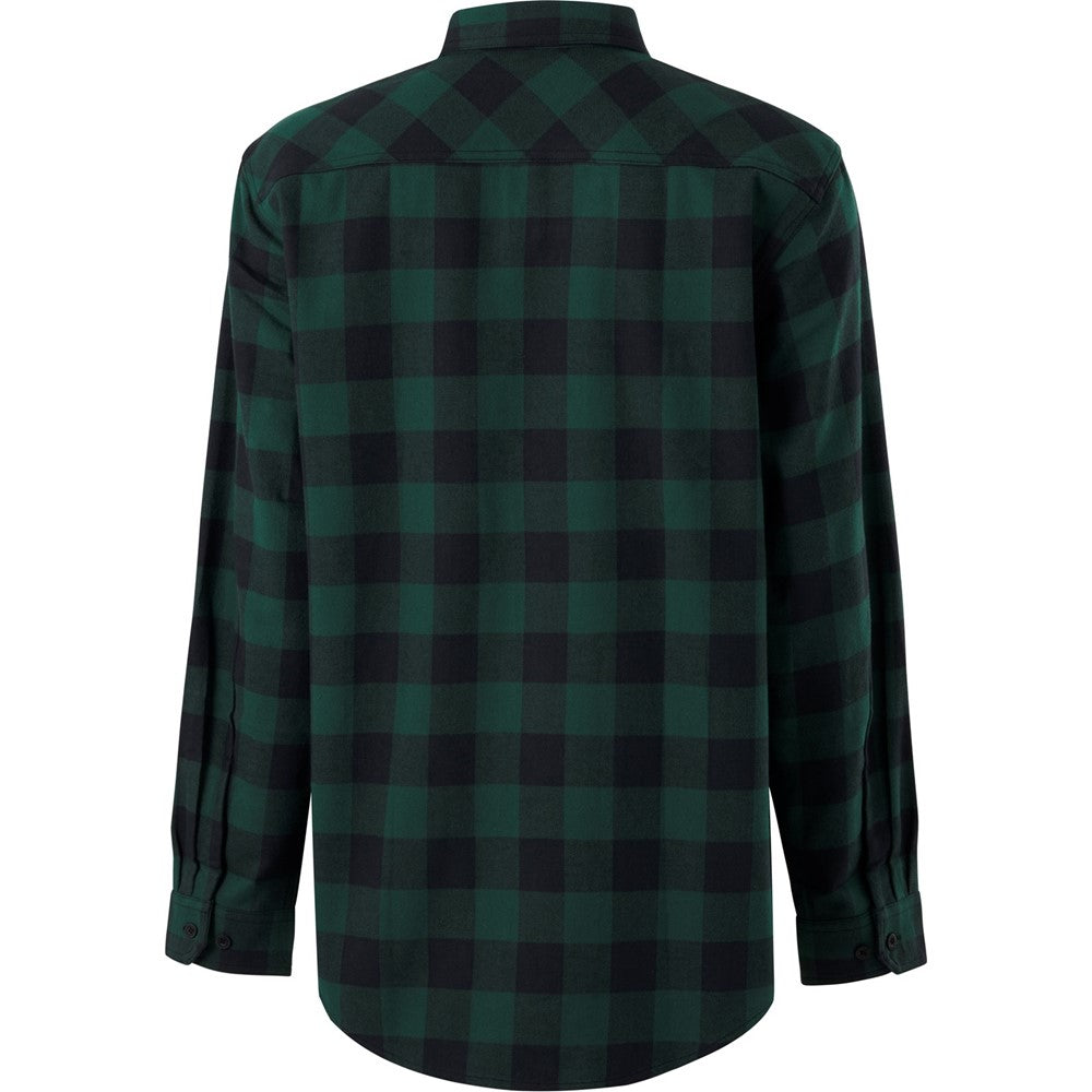 Hard Yakka Long Sleeve Check Flannel Shirt #colour_green
