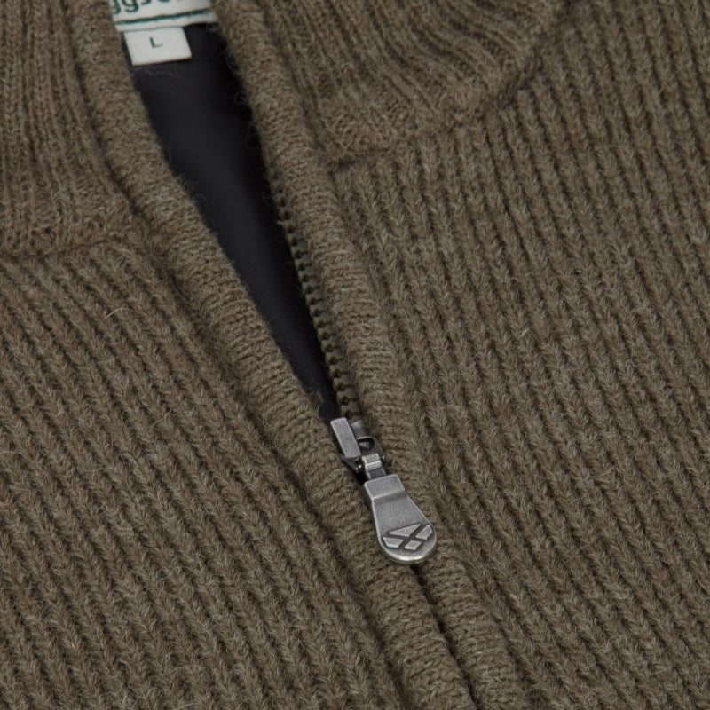 Hoggs of Fife Hebrides II 1/4 Zip Windproof Pullover #colour_meadow-green-marl