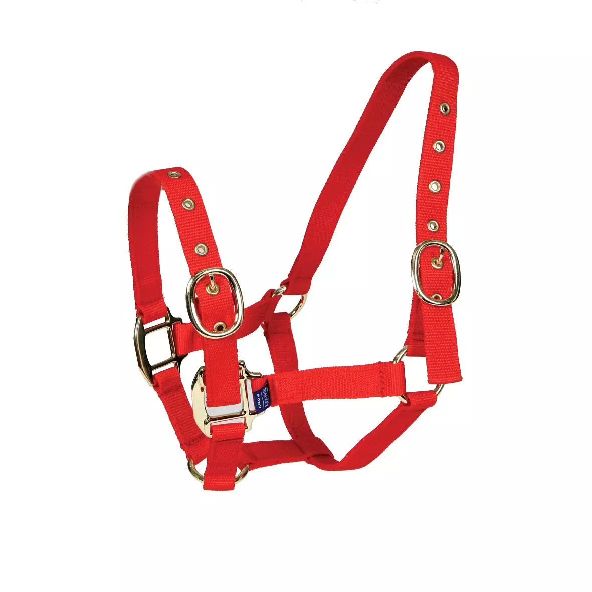 Mackey Equisential Nylon Headcollar #colour_red
