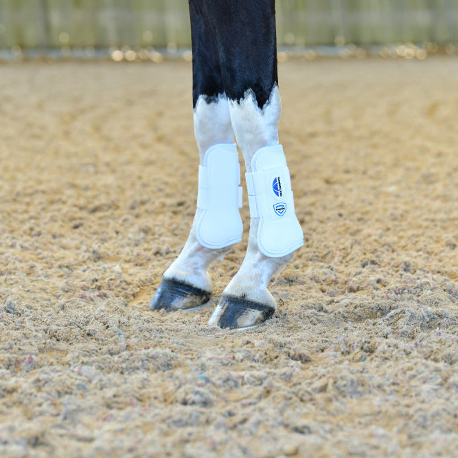 Weatherbeeta Tough-Tec Prime Open Front Boots #colour_white-white