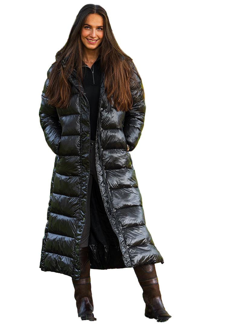 Mountain Horse Irma Long Coat #colour_black-glossy
