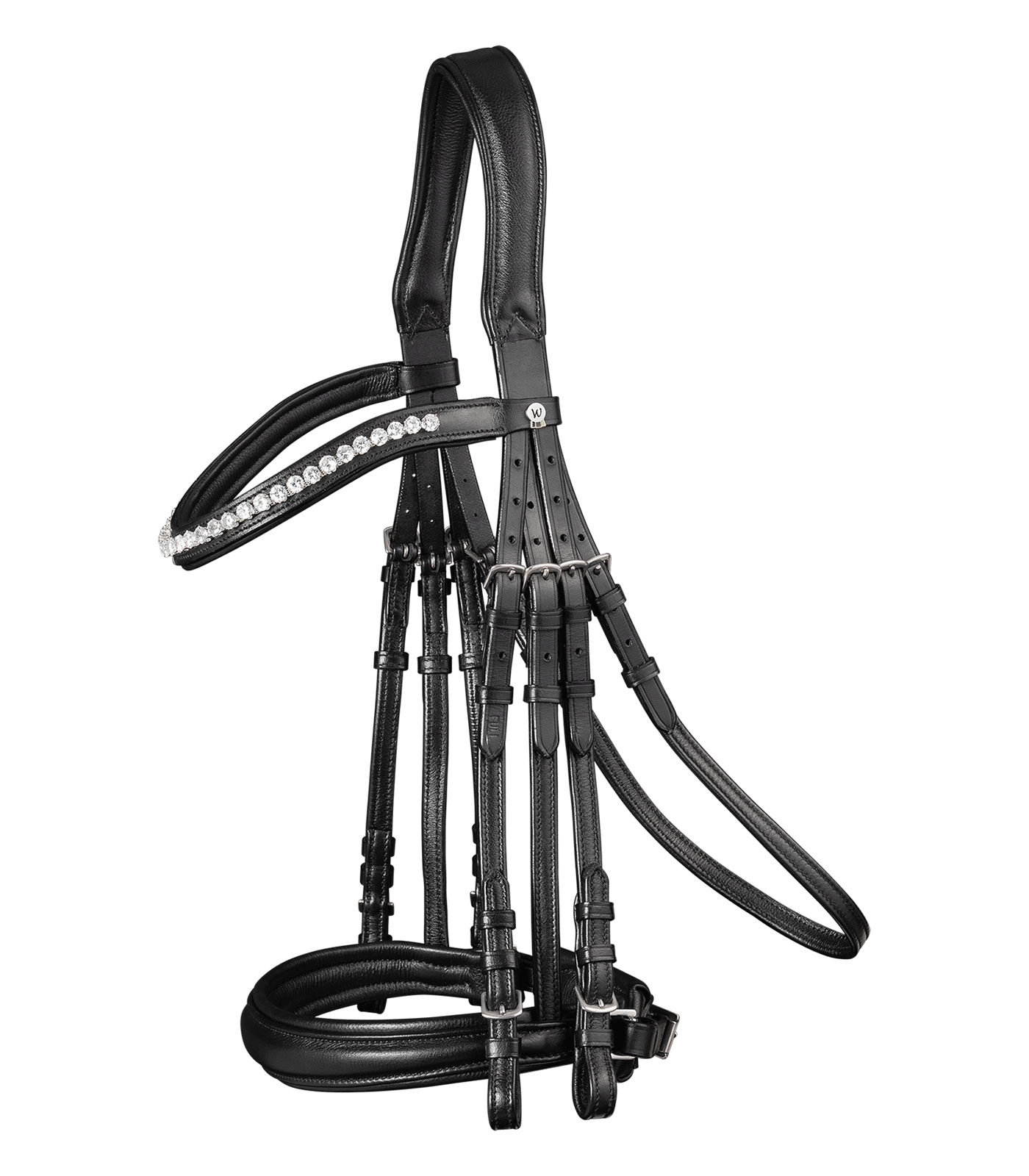Waldhausen X-Line Supersoft Double Bridle #colour_black