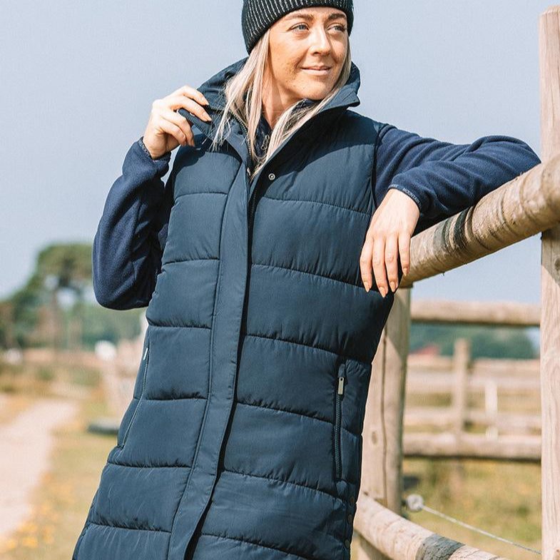 Mountain Horse Team Long Vest #colour_navy