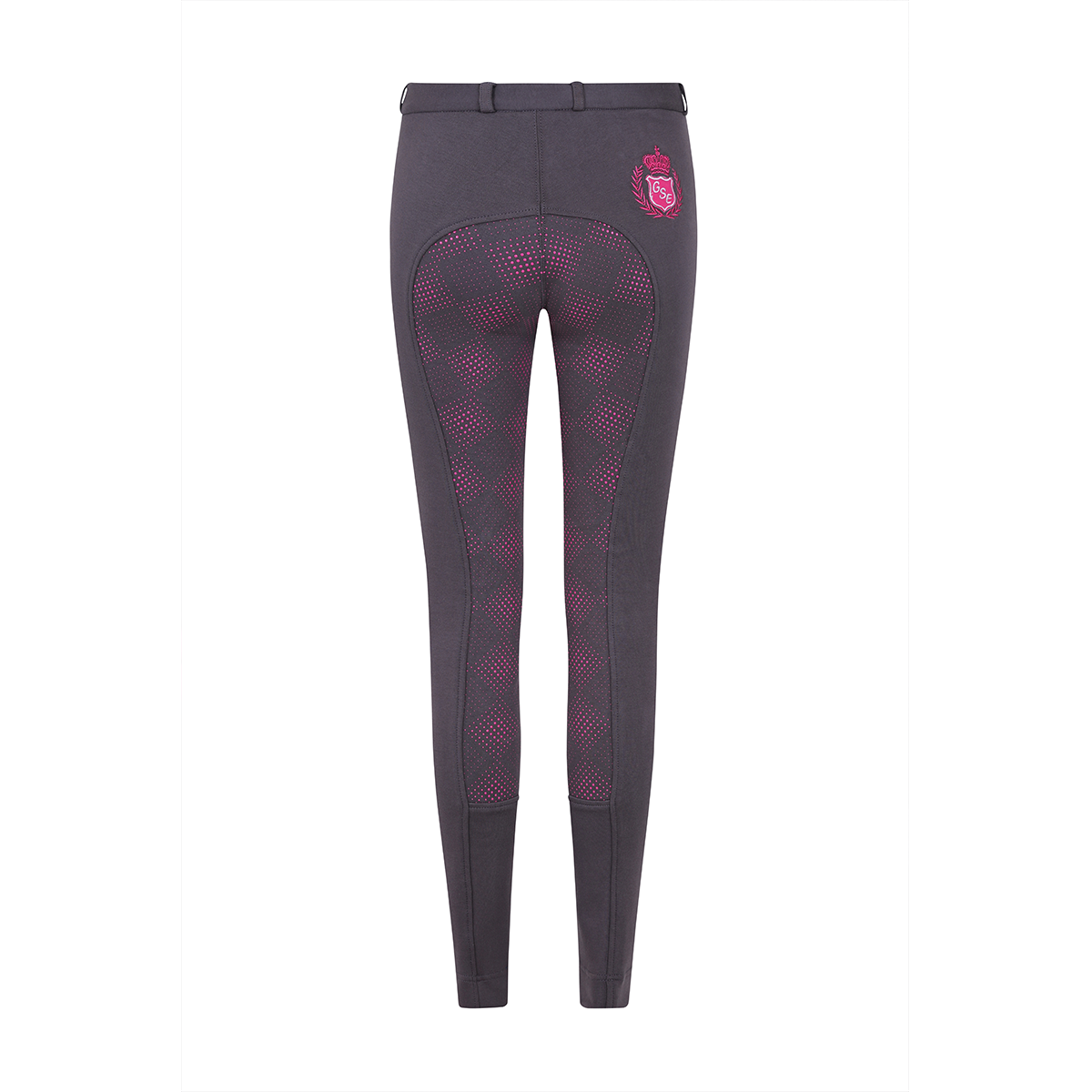 GS Equestrian Carol Damen-Reithose mit Vollbesatz, zweifarbig, Silikon