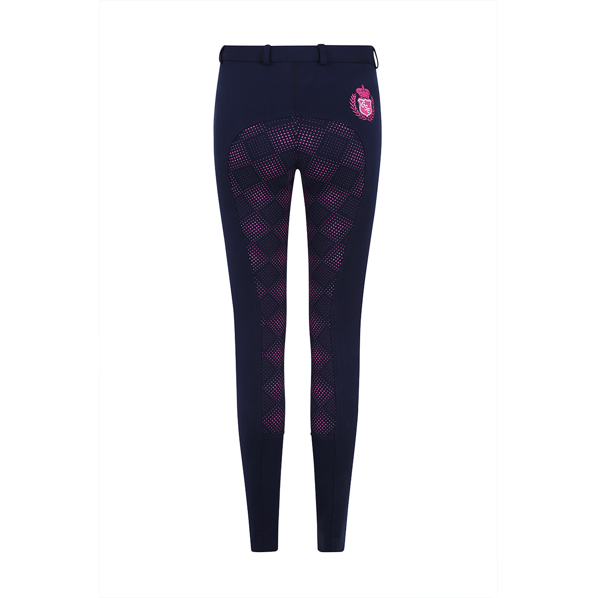GS Equestrian Carol Damen-Reithose mit Vollbesatz, zweifarbig, Silikon