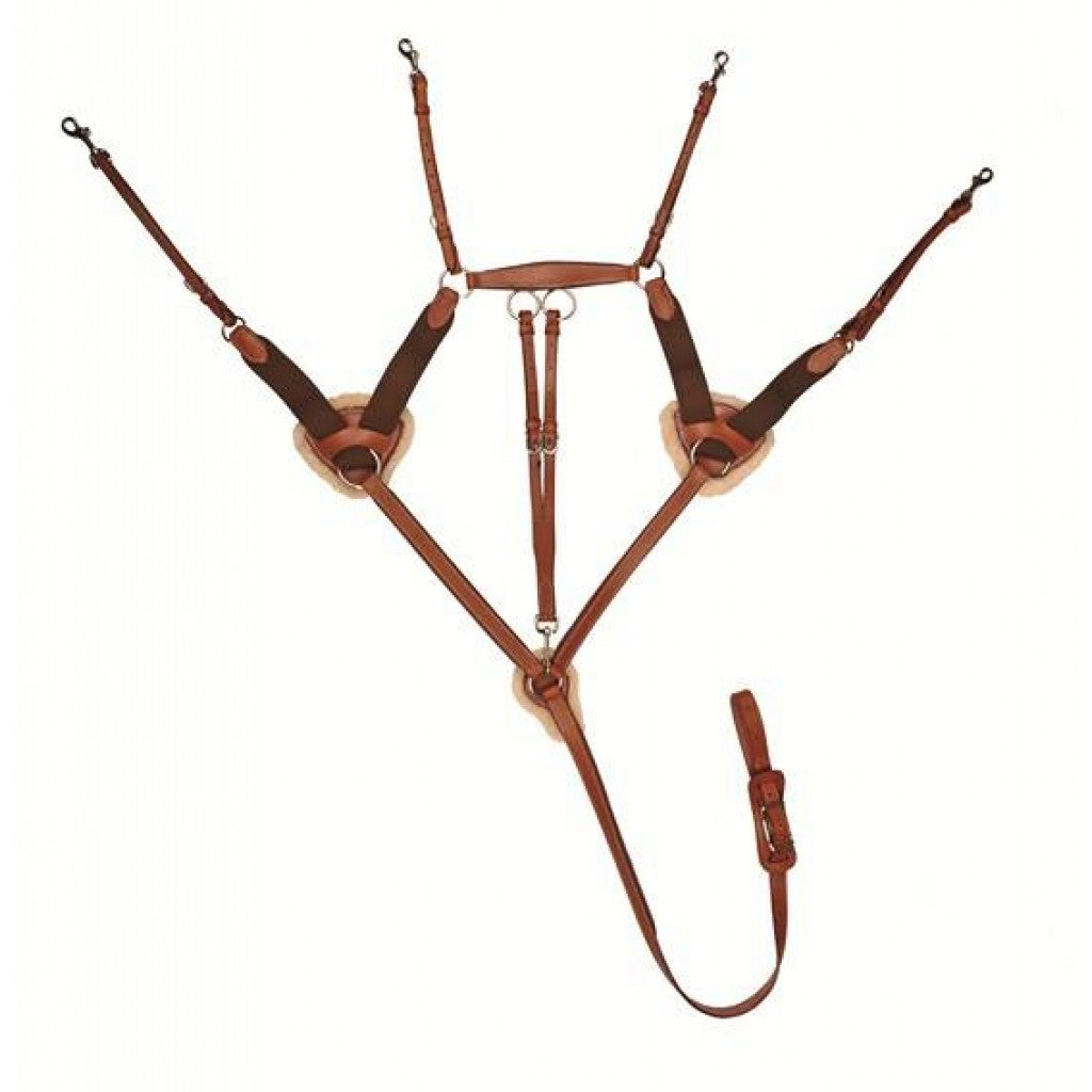 HKM Breastplate/Martingale With Lambswool 4154